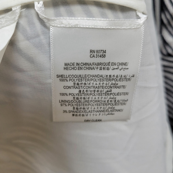 BCBGMAXAZRIA Elin Maxi Black & White Striped Bustier Dress Size 10 NWT $380 - Picture 12 of 16